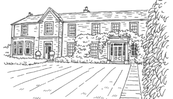 Illustration of Downham Hall Georgian manor house wedding venue in Essex
